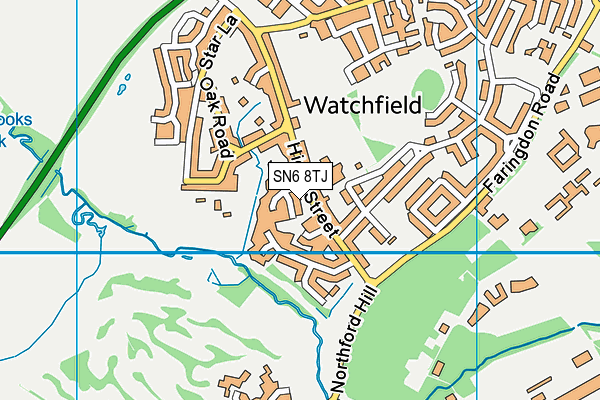 SN6 8TJ map - OS VectorMap District (Ordnance Survey)