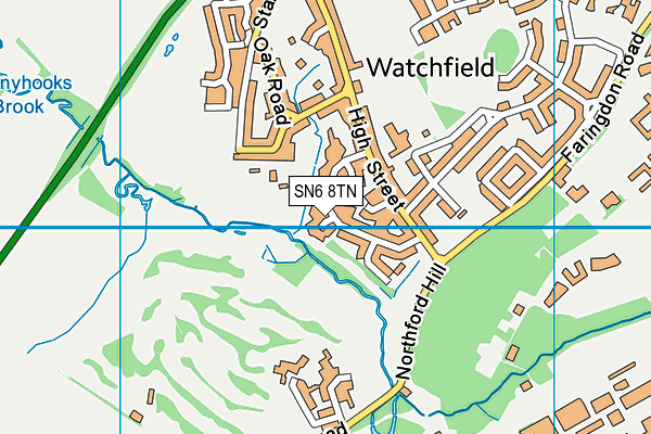 SN6 8TN map - OS VectorMap District (Ordnance Survey)