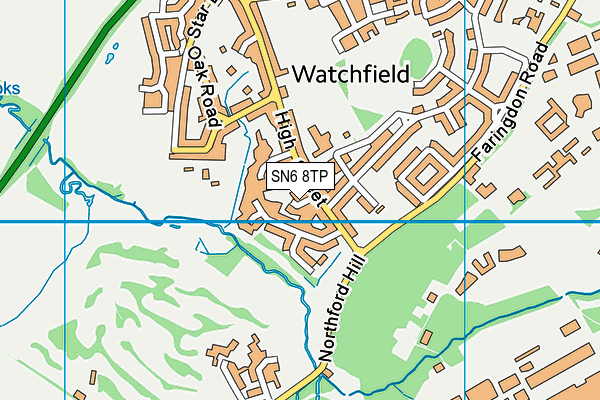 SN6 8TP map - OS VectorMap District (Ordnance Survey)