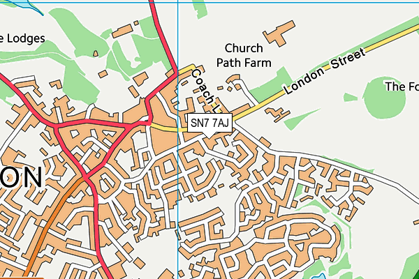 SN7 7AJ map - OS VectorMap District (Ordnance Survey)