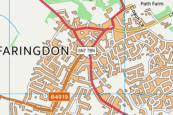 SN7 7BN map - OS VectorMap District (Ordnance Survey)