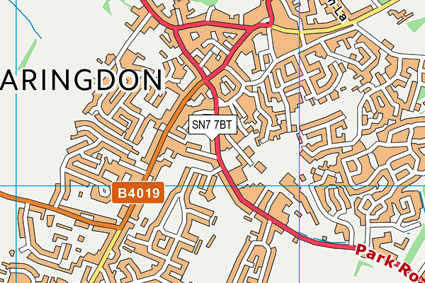 SN7 7BT map - OS VectorMap District (Ordnance Survey)