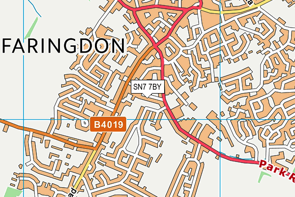 SN7 7BY map - OS VectorMap District (Ordnance Survey)