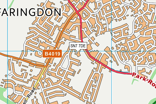 SN7 7DE map - OS VectorMap District (Ordnance Survey)