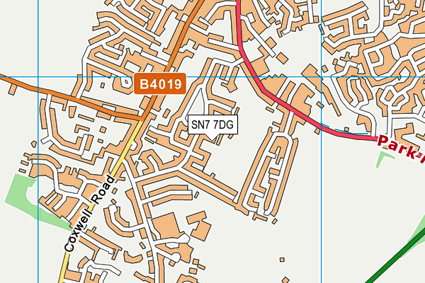 SN7 7DG map - OS VectorMap District (Ordnance Survey)