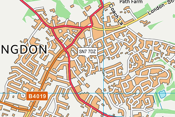 SN7 7DZ map - OS VectorMap District (Ordnance Survey)