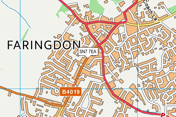 SN7 7EA map - OS VectorMap District (Ordnance Survey)