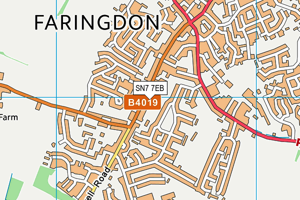 SN7 7EB map - OS VectorMap District (Ordnance Survey)