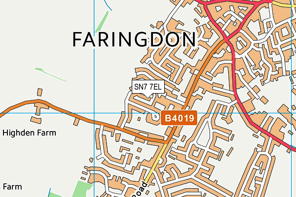 SN7 7EL map - OS VectorMap District (Ordnance Survey)