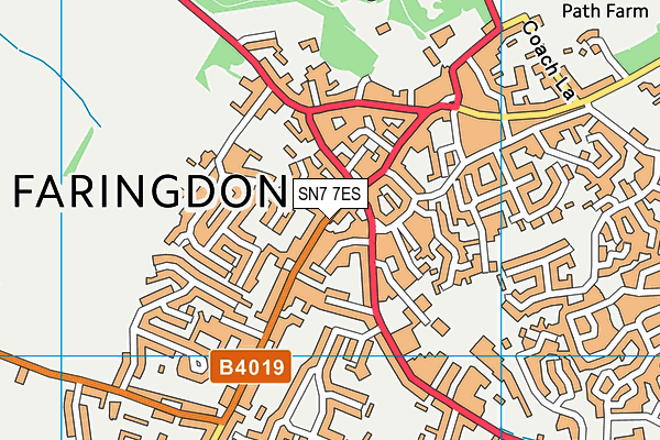 SN7 7ES map - OS VectorMap District (Ordnance Survey)