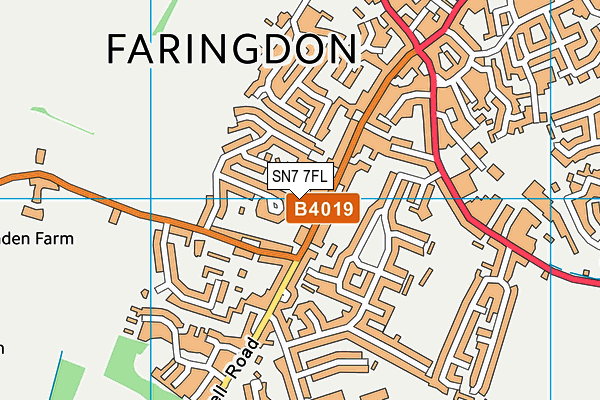 SN7 7FL map - OS VectorMap District (Ordnance Survey)