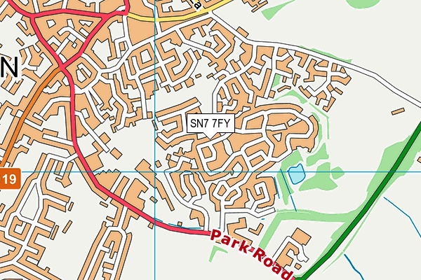 SN7 7FY map - OS VectorMap District (Ordnance Survey)