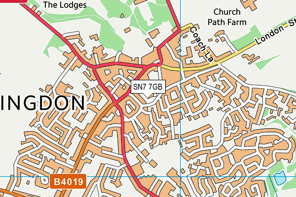 SN7 7GB map - OS VectorMap District (Ordnance Survey)