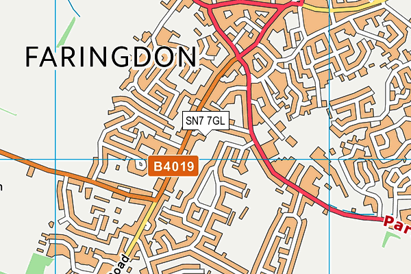 SN7 7GL map - OS VectorMap District (Ordnance Survey)