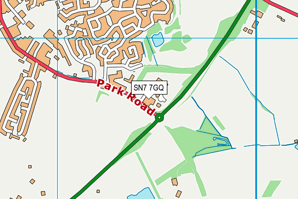 SN7 7GQ map - OS VectorMap District (Ordnance Survey)