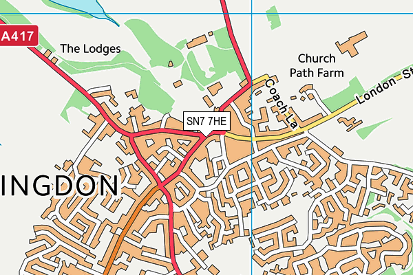 SN7 7HE map - OS VectorMap District (Ordnance Survey)