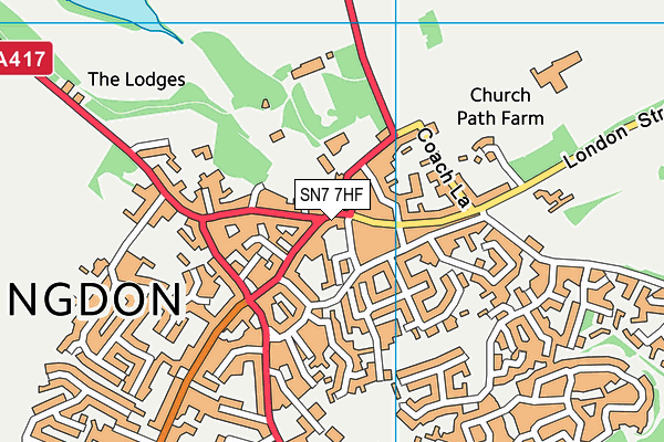 SN7 7HF map - OS VectorMap District (Ordnance Survey)