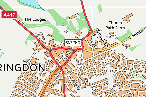 SN7 7HQ map - OS VectorMap District (Ordnance Survey)