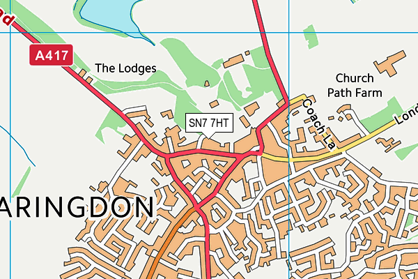 SN7 7HT map - OS VectorMap District (Ordnance Survey)