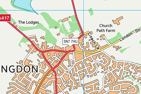 SN7 7HU map - OS VectorMap District (Ordnance Survey)