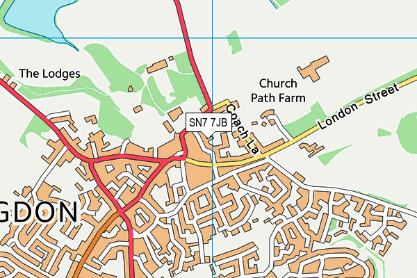 SN7 7JB map - OS VectorMap District (Ordnance Survey)