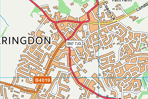 SN7 7JG map - OS VectorMap District (Ordnance Survey)