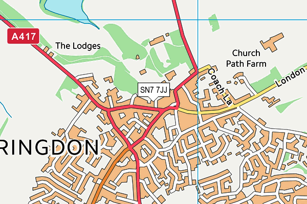 SN7 7JJ map - OS VectorMap District (Ordnance Survey)