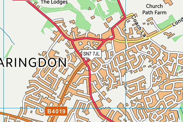 SN7 7JL map - OS VectorMap District (Ordnance Survey)