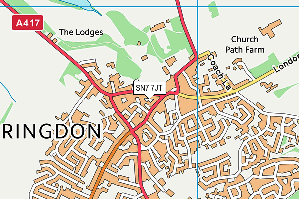 SN7 7JT map - OS VectorMap District (Ordnance Survey)