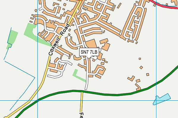 SN7 7LB map - OS VectorMap District (Ordnance Survey)