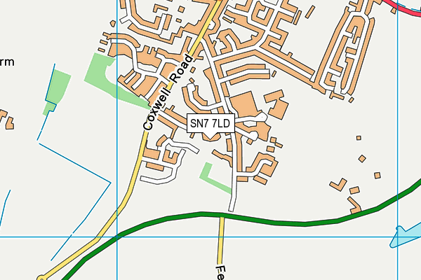 SN7 7LD map - OS VectorMap District (Ordnance Survey)