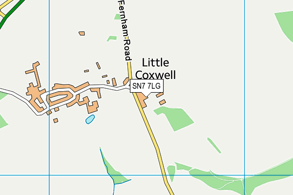 SN7 7LG map - OS VectorMap District (Ordnance Survey)