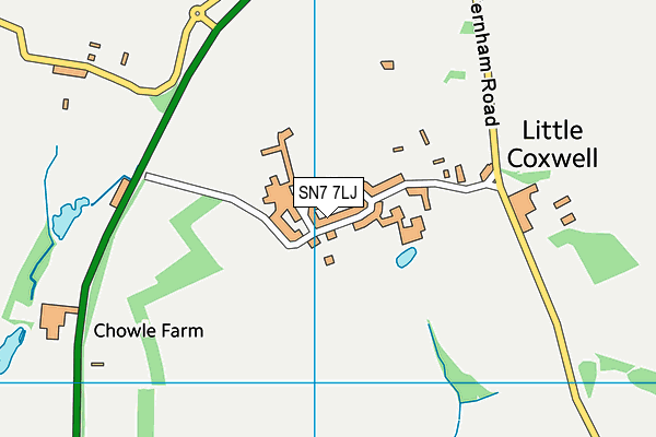 SN7 7LJ map - OS VectorMap District (Ordnance Survey)