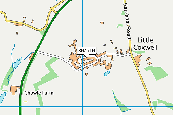 SN7 7LN map - OS VectorMap District (Ordnance Survey)