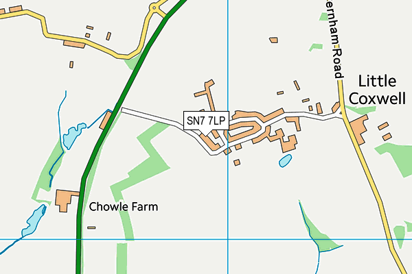 SN7 7LP map - OS VectorMap District (Ordnance Survey)