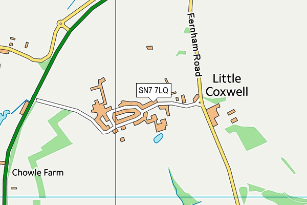 SN7 7LQ map - OS VectorMap District (Ordnance Survey)