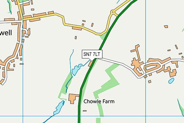 SN7 7LT map - OS VectorMap District (Ordnance Survey)