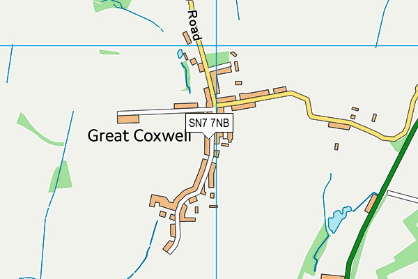 SN7 7NB map - OS VectorMap District (Ordnance Survey)