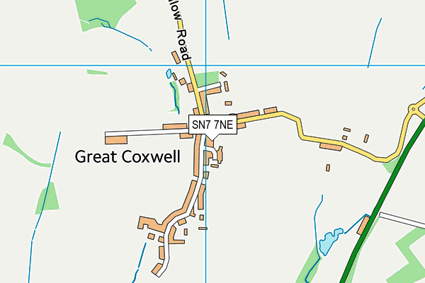 SN7 7NE map - OS VectorMap District (Ordnance Survey)
