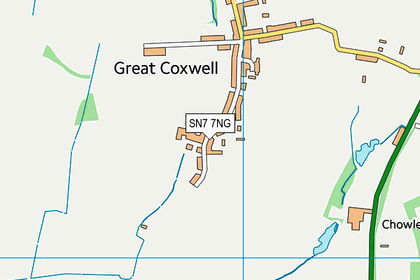 SN7 7NG map - OS VectorMap District (Ordnance Survey)