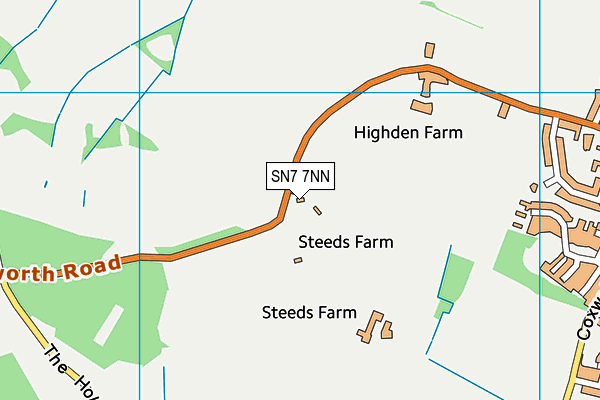 SN7 7NN map - OS VectorMap District (Ordnance Survey)