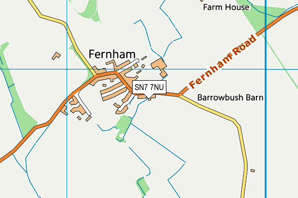 SN7 7NU map - OS VectorMap District (Ordnance Survey)