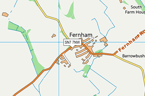 SN7 7NW map - OS VectorMap District (Ordnance Survey)