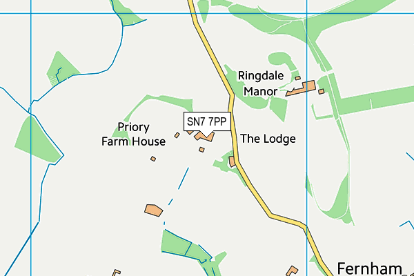 SN7 7PP map - OS VectorMap District (Ordnance Survey)