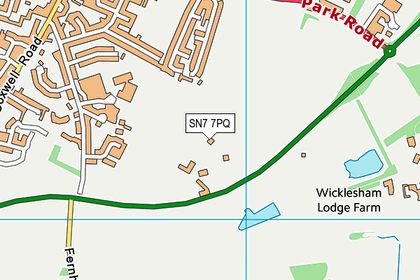 SN7 7PQ map - OS VectorMap District (Ordnance Survey)