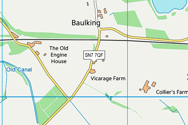 SN7 7QF map - OS VectorMap District (Ordnance Survey)