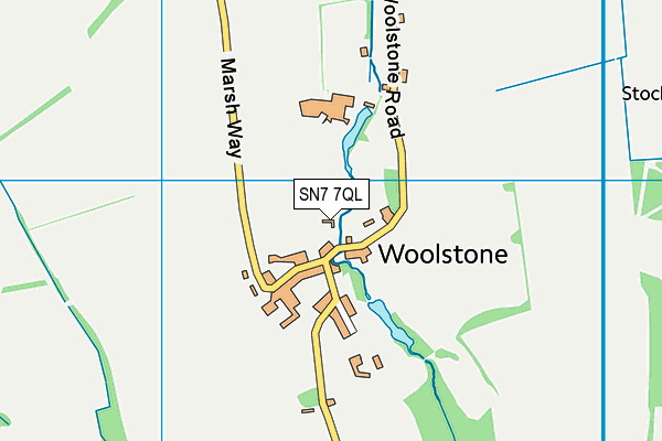 SN7 7QL map - OS VectorMap District (Ordnance Survey)