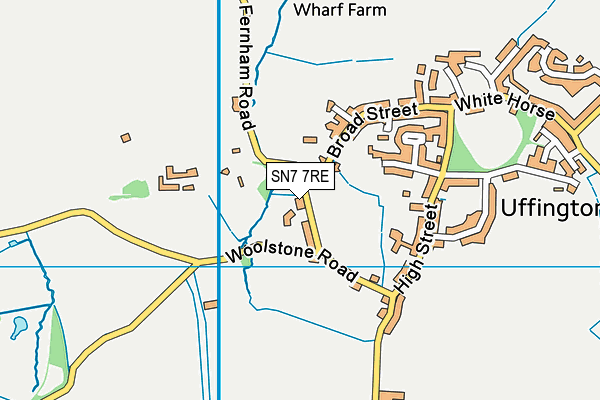 SN7 7RE map - OS VectorMap District (Ordnance Survey)