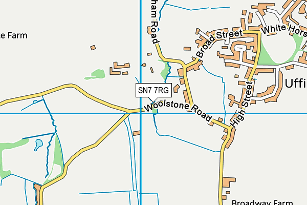 SN7 7RG map - OS VectorMap District (Ordnance Survey)