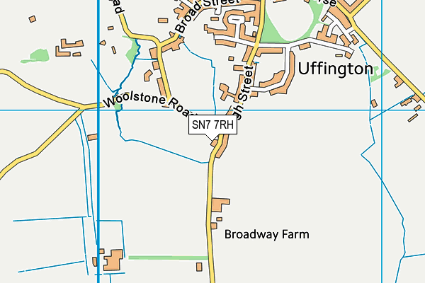 SN7 7RH map - OS VectorMap District (Ordnance Survey)